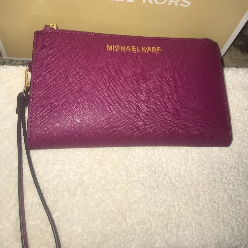 Michael Kors Jet Set wallet small (magenta)